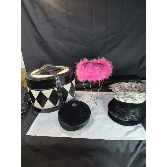 50s 60s Woman\'s Hats Made By Eurona From Belgium , Charesse Original + Hat Box.. main image 15